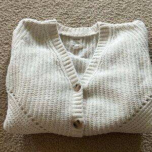 Girls Hippie Rose Cream Knit Cardigan